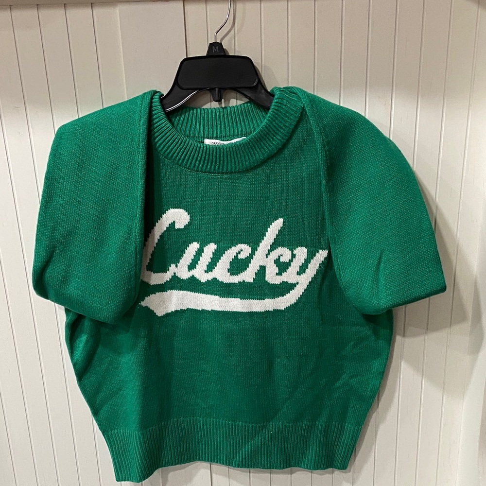 Grayson Threads Green Crew Neck Sweater - Picture 4 of 4